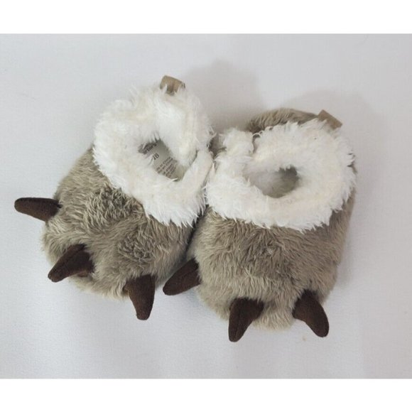 Just One You Other - JUST ONE YOU Newborn NB Bear Claw Monster Booties Fur Lined